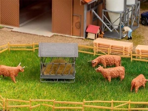 Faller 151926 OO/HO Gauge - Highland Cattle Figure Set (4) Scenics Dioramas BNIP - Foto 1 di 2