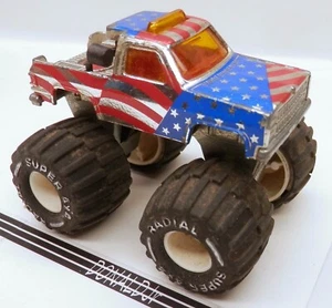 Monster Truck cromado Majorette Chevrolet Blazer 4x4 (tamaño completo de los años 80) escala 1:62 - Imagen 1 de 2