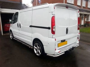Eckstangen hinten passend für Renault Trafic 2002 - 2014 Edelstahl Zubehör - Bild 1 von 9