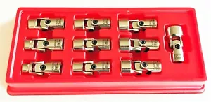 10pc NAPA EVERCRAFT PROFESSIONAL FLEXIBLE UNIVERSAL FLEX SOCKET SET MM 775-1489 - Picture 1 of 3