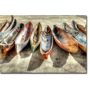 Canoes by Celebrate Life Gallery-Wrapped Canvas Giclee Art (24 in x 36 in) - Picture 1 of 1