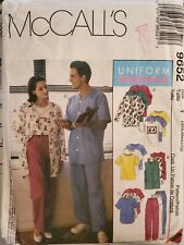 McCall's Uniform Essentials pattern 9652 Cardigan, Shirt, Pants size S, M, L 