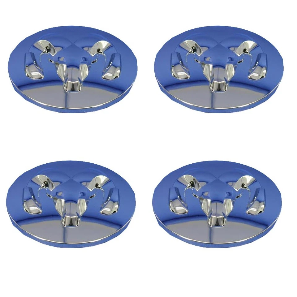 🔥 Juego de 4 tapa central de rueda de cabeza de carnero cromados Mopar para Dodge Ram 2500 3500 🔥 Foto 1 de 1
