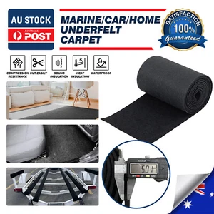 MODIGT Black felt fabric non-slip custom carpets underfelt underlay 4m x 30cm - Picture 1 of 10