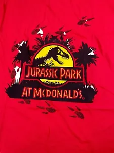 Vintage 1992 Jurassic Park At McDonalds Promo T-Shirt Size XL - Picture 1 of 5