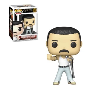 Freddie Mercury Radio Gaga 1985 Funko Pop Rocks #183 en mano - Imagen 1 de 2