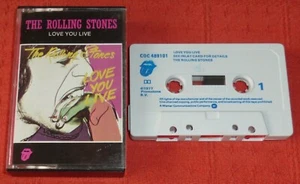 ROLLING STONES - UK DOUBLEPLAY CASSETTE TAPE - LOVE YOU LIVE - Picture 1 of 4