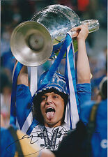 David LUIZ Signed Autograph 12x8 Photo AFTAL COA Chelsea Champions League Winner