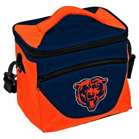 Chicago Bears Halftime Cooler Zipper Insulated Lunch Bag Box Tote 9pk NFL Cover
