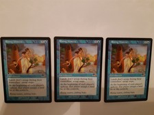 Mtg rising waters. x3. rare. nemesis. mint/nm. magic