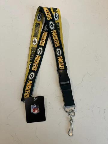 NFL License Green Bay￼ Packers Reversible Breakaway Lanyard With Keychain Cover