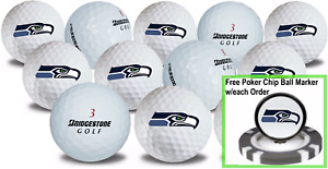 Seattle Seahawks Golf Balls 12 pack Bridgestone B330-RX Refinished