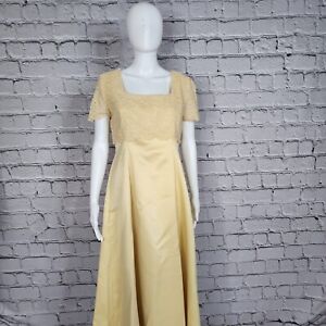 Bari Jay Vintage Gold Bridesmaid Dress with Lace, Women's 11-12