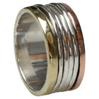 Rotary ring silver 925, brass and copper