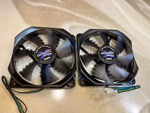 2X Zalman Optima Fan case for PC RADIATOR 120MM ( ZP1225BFH ) , ORIGINAL - Picture 1 of 8