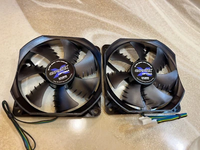 2X Zalman Optima  Fan case for PC  RADIATOR  120MM  ( ZP1225BFH ) , ORIGINAL - Image 1 of 4