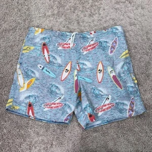 Big Dogs Shorts Mens XL Blue Swim Trunks Board Surf Ocean Waves Coastal Vacation - Picture 1 of 14