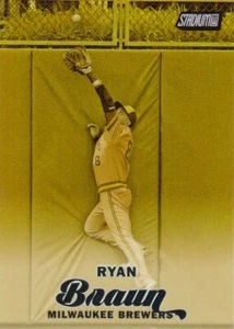 2017 Ryan Braun Topps Stadium Club Black Refractor - Picture 1 of 2