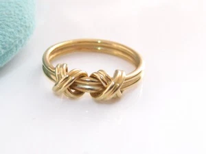 Tiffany & Co 18K Gelbgold Doppelsignatur Ring Größe 5 - Bild 1 von 5