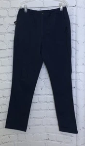 Polo Ralph Lauren Pants Men's Large Relaxed Fit Navy Blue Elastic Waist 32x30 - Picture 1 of 12