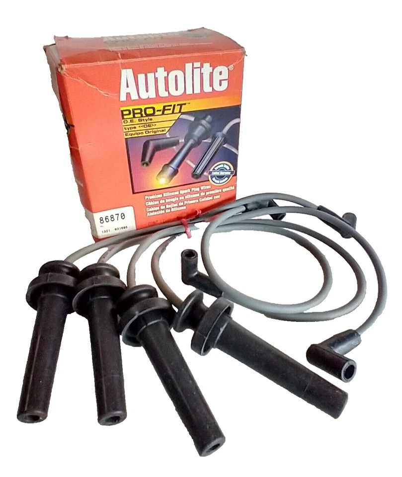 Juego de cables de bujía de silicona premium 7,5 mm PRO-FIT AUTOLITE 86870 Foto 1 de 4