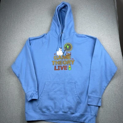 3XL Game Theory Wear Blue Logo Sweatshirt Gaming Merch Hoodie YouTube - Image 1 of 4