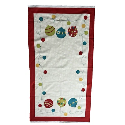 Merry & Bright By Sandy Gervais for Moda, Ornament Panel, Christmas 42"x24" - Image 1 of 4
