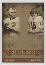 2006 Donruss Classics Classic Combos /500 Len Dawson Bob Griese #CC-2 HOF