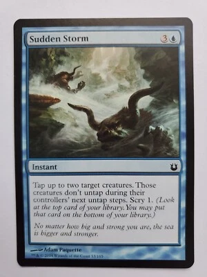 MTG Magic The Gathering Card Sudden Storm Instant Blue Born Of The Gods 2014 - Image 1 of 2