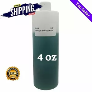 4oz African Musk Green Body Oil-Premium Scented Fragrance for Lasting Freshness - Picture 1 of 2