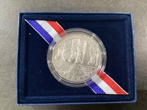 2010-W American Veterans Disabled for Life Commemorative Silver Dollar BU E1462 - Picture 1 of 8