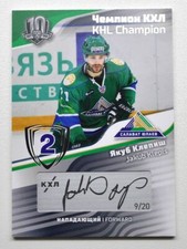 2018 Sereal KHL Exclusive Collection Script #CUP-S27 JAKUB KLEPIS 09/20