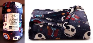 Big One NIGHTMARE BEFORE CHRISTMAS Plush Throw Blanket Jack Skellington Sally - Picture 1 of 12