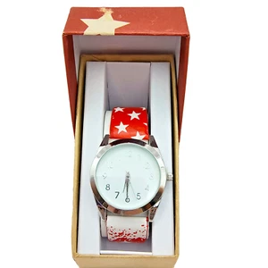 Red Star Band Damenuhr Independence Day 36mm Neu in OVP - BRAUCHT BATTERIE - Bild 1 von 23