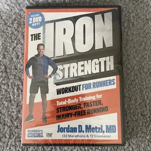 Iron Strength Workout For Runners Jordan Metzl (2 DVD Set) Running Training NEW - Picture 1 of 6