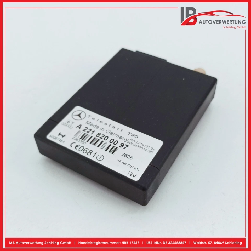 MERCEDES C-KLASSE KOMBI W203 C200 CDI Steuergerät Standheizung T90 A2218200097 - Bild 1 von 3