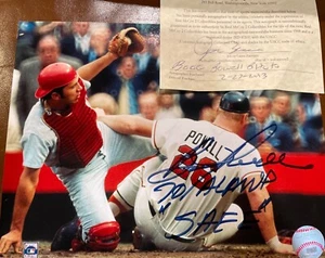 Baltimore Orioles John Boog Powell Auto 8x10 photo w/Johnny Bench SAFE Insc. COA - Picture 1 of 7