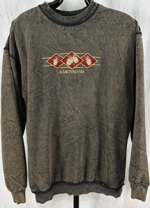 Sudadera Vintage Bordada Blanqueador Lavado Envejecido Cuello Redondo Adulto Mediana - Imagen 1 de 9