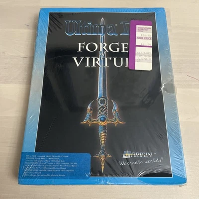 Ultima VII Forge of Virtue Expansion Origin 3.5" DOS IBM PC Big Box Game CIB - Image 1 of 4