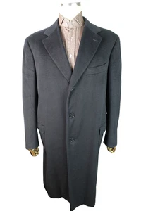 £1429 CANALI NAVY CASHMERE OVER COAT 46 56 XXL FULL CANVAS CONSTRUCTION - Picture 1 of 18