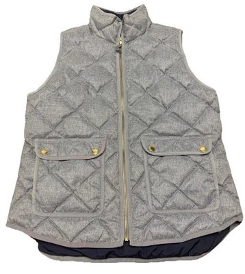 J. Chaleco acolchado acolchado con cremallera completa mediano Crew para mujer Foto 1 de 4