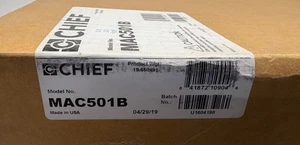 Chief MAC501B Accessorio per montaggio a parete per supporti a braccio oscillante (nero) - Foto 1 di 2