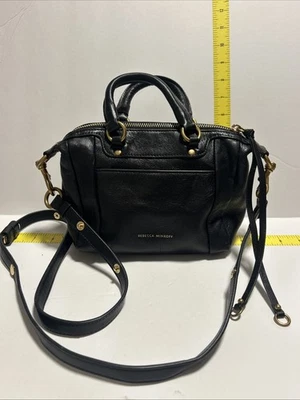 Rebecca Minkoff Black On Black Leather M.A.B.  Hobo Bag - Image 1 of 4