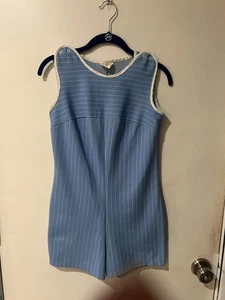 Vintage Romper PE Tank Top 60s Gym Class Physical Education - Picture 1 of 8