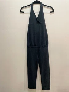 Lululemon Practice Halter Dark Gray One Piece Jumpsuit Size 4 Crop Leg - Bild 1 von 6