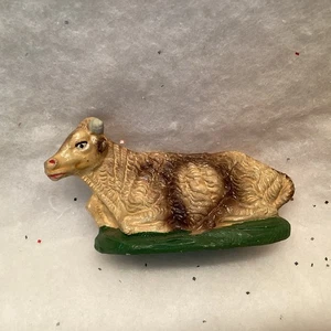 Fontanini Nativity Figurine Sitting Laying Ox Oxen Cow Italy 4" - Picture 1 of 4