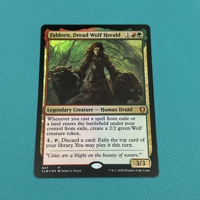 MTG - FALDORN, DREAD WOLF HERALD (Foil) - Battle for Baldur's Gate (M) - Image 1 of 2