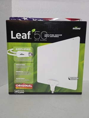 Antena HDTV interior amplificada Leaf Fifty Mohu - 50 millas de alcance MH-110584 Foto 1 de 4