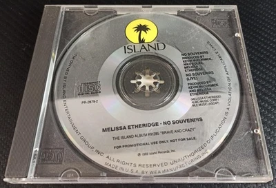 No Souvenirs Single by Melissa Etheridge (CD Promo, Island Records) Foto 1 de 4