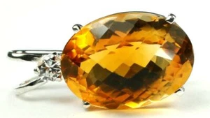 Ciondolo in argento sterling 925, citrino, SP085 - Foto 1 di 4